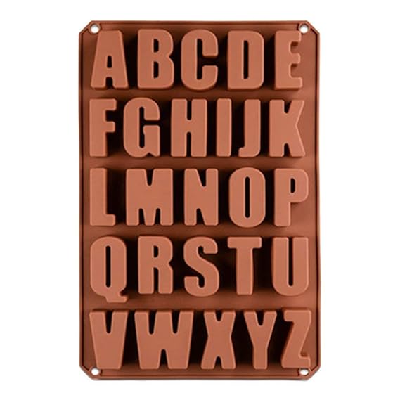 Alwayswe 26 letras chocolate moldes de silicona, moldes de ...