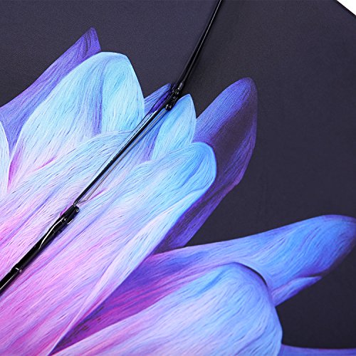 MuNiSa Mini Travel Sun Rain Umbrella Compact Parasol Lightweight Portable Outdoor Golf Umbrella with 95% UV Protection