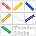GOGO 100 PCS Cheer Sticks Inflatable Bam Bam Spirit Stick, Red Cheerleading Noisemakers