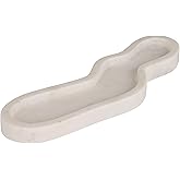 Bloomingville Organic-Shaped Marble Tray, White