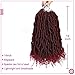 Bomb Twist Crochet Hair 6 Packs Spring Twist Hair Prelooped Crochet Braids Synthetic Hair Extension Passion Hair Mini Twist Hair dreadlocks Braiding Hair for Women 14inch By MIRRA'S MIRROR (T1B/BUG)