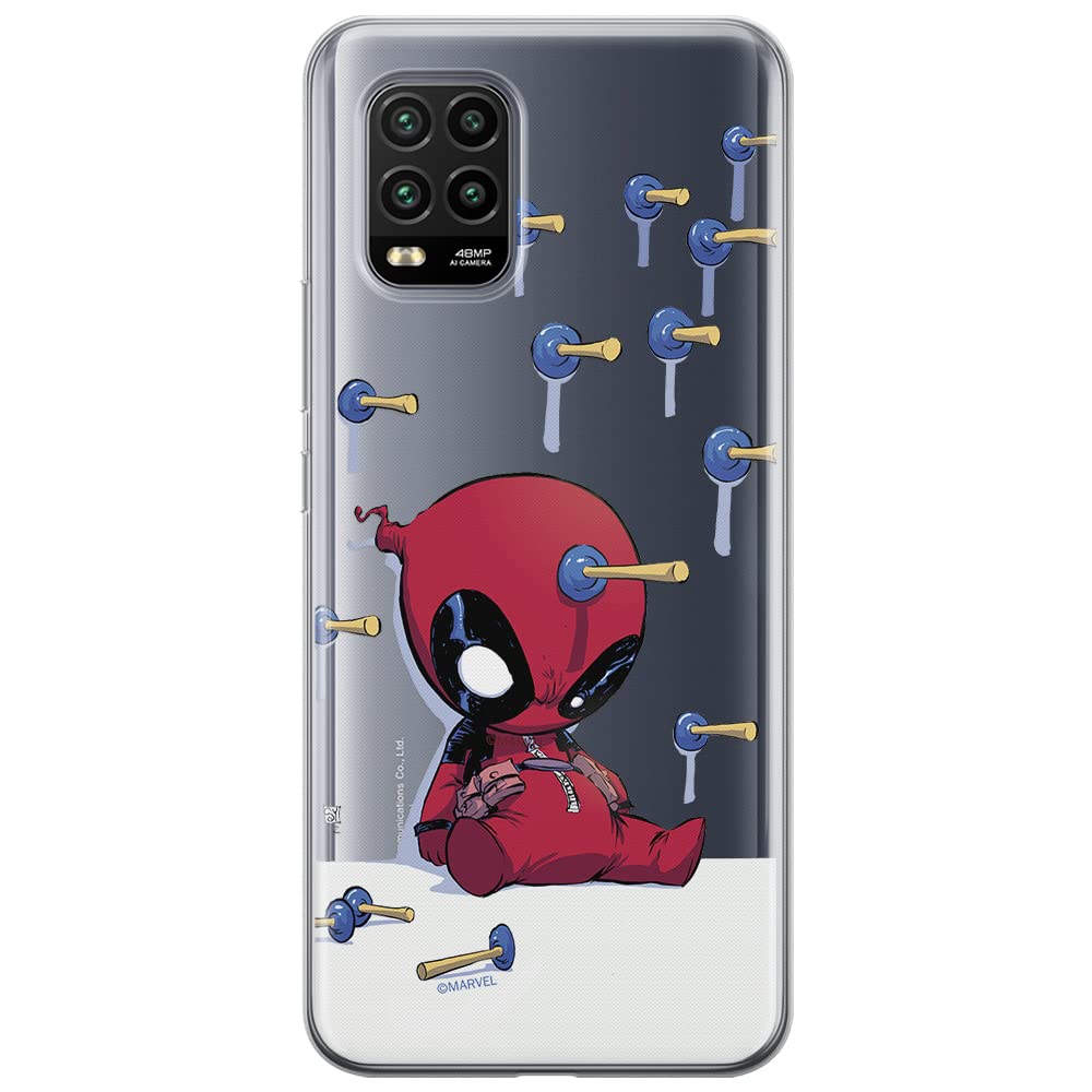 ERT GROUP mobile phone case for Xiaomi MI 10 LITE original and officially Licensed Marvel pattern Deadpool 005 optimally adapted to the shape of the mobile phone, partially transparent
