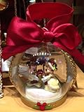Disney Park Mickey Minnie Mouse Victorian Christmas Ornament Clear NEW