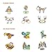 Theefun TY01 82 Pieces Mini Magnetic Blocks Building Tiles Set, 3D Educational Construction Toys for Boys and Girls