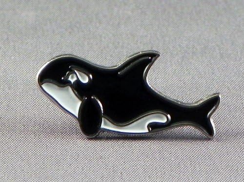 NWFlags Metal Enamel Pin Badge Brooch Orca Killer Whale