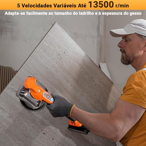 Maquina Assentar Pisos Porcelanatos Elétrica, Máquina para Assentar Pisos Cerâmic, Ventosa para Porcelanato, Ventosa a Vácuo, Até 80kg