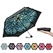 Travel Compact Umbrella Windproof Mini Sun & Rain Umbrella Ultra Light Parasol - Fits Men & Women, Gift Choice(Peacock)
