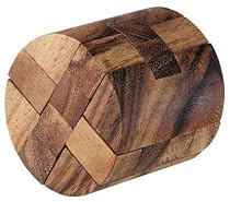 Round Diamond Brain Teaser Wooden Puzzle