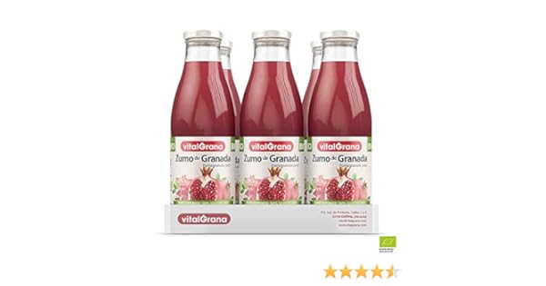 Zumo de Granada Ecológico de Vitalgrana - BIO - 100% Natural - Sin ...