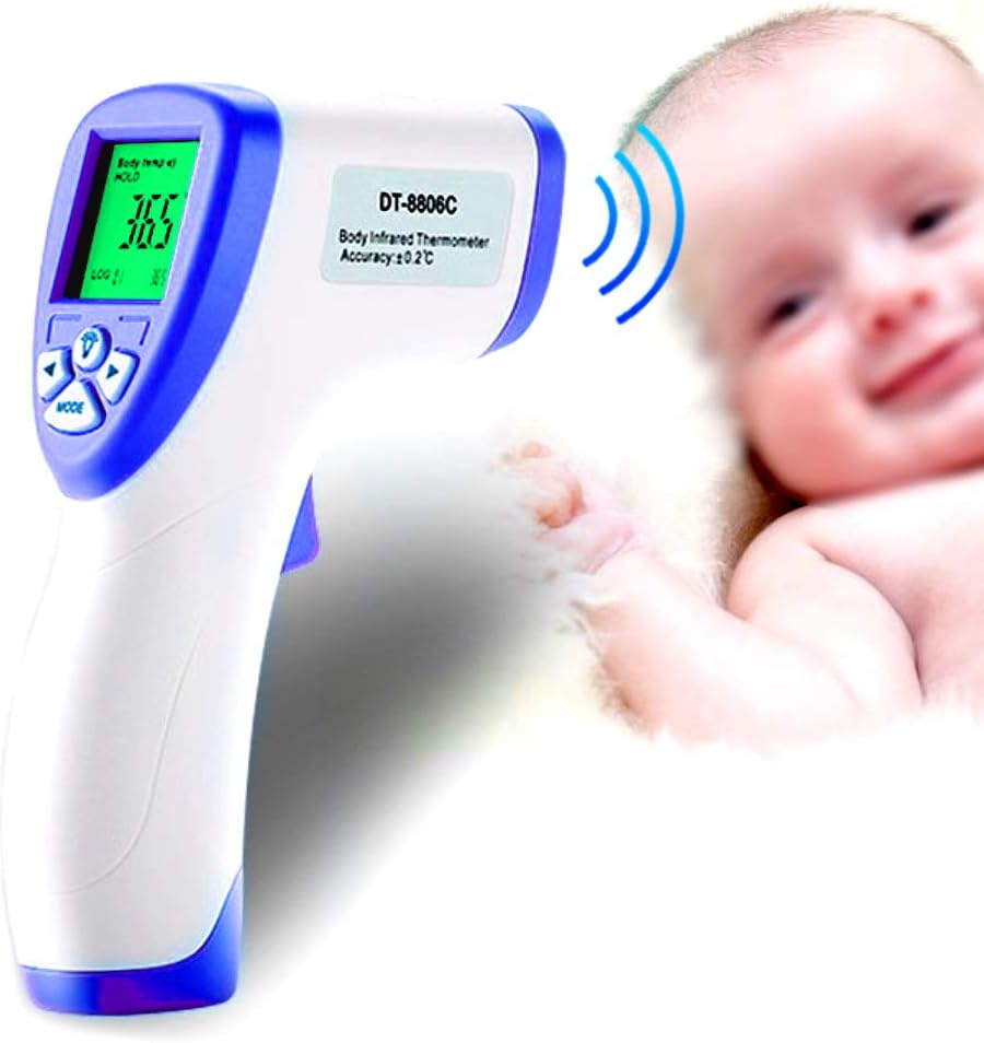No-Touch Medical Handheld Digital Forehead Thermometer for Adult, Kid, Baby