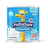 PediaSure Grow & Gain Non-GMO Shake Mix Powder, Nutritional Shake For Kids, With Protein, DHA, Antioxidants, and Vitamins & Minerals, Vanilla, 14.1 oz, 2 Count