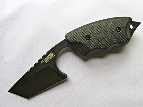 Hardcore Hardware Australia LFK-04 BGB Fixed Blade Tactical Knife Black Teflon Finish Black G10 Handle Black Kydex Sheath