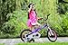 RoyalBaby Cubetube Honey 16 Inches Kids Bicycle with Training Wheels, 2 Brake Styles, and Kickstand for Boys and Girls Ages 4 to 7, Purple
