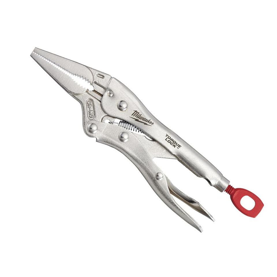 Milwaukee 6 Long Nose Locking Pliers - 1 Piece 4932471731