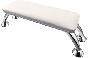 LOVEVLOGY Manicure Hand Rest,Nail Arm Rest for Nail Tech with Nail Table Mat with Manicure Tools for Nail Art,Nail Rest Stand White