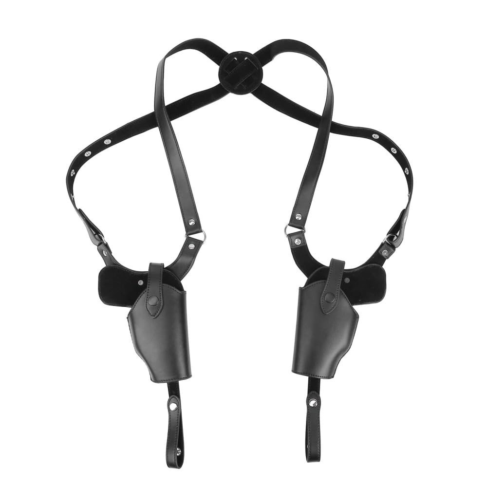 Tactical Gun Holster, Leather Concealed Pistol Shoulder Holster w/Adjustable Strap for G 1911 92 96 45.43