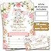 Elephant Boho Floral - Baby Shower Pink Elephant Invitations Girl with Envelopes and Diaper Raffle Tickets. Set of 25 Fill In The Blank Style Invites with Envelopes - Baby Shower Invitations GirlL8