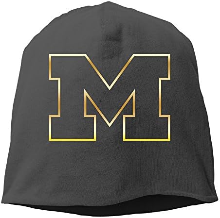 Michigan Wolverines Block M Gold Style Beanies Cap