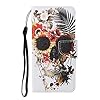 TYWZ Lederen Portemonnee Case voor iPhone XR, Flip Cover met Patroon Kichstand Kaarthouder Slot Bookstyle Beschermende…