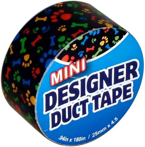 JFL Mini Craft Duct Tape .94 inch X 180 inch (25mm x 4.5) (Puppy Print)
