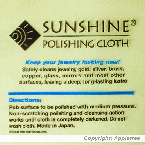 1 Sunshine+Polishing+Cloths+Sterling+Jewelry