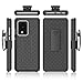 HIDAHE for Samsung Galaxy S20 Ultra Case, for Samsung S20 Ultra Belt Clip Holster Case Slim Shell Case Combo Cover with Kickstand Swivel Belt Clip Holster Protective 5G Case 6.9 inch 2020, Black