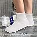 Debra Weitzner Diabetic Ankle Socks Mens Womens Non-binding Socks Loose Fit 12 Pairs White