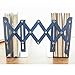 ANTIMAX Steel Adjustable Bookends Extension Books Holder Stand Desk Heavy Duty for Office Home Children Max Width 18.5″(Blue)