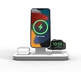 Mophie 3-in-1 Stand for MagSafe Charger - Simultaneous Charging for iPhone, Apple Watch, and AirPods (Magsafe Charger not Included)