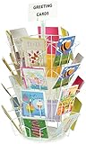 Greeting Card Rack with (24) 5 x 7 Pockets for Countertop Use, 29