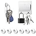 Tescat 6 Packs Magnetic Key Holder, Key Racks - Without Drilling - Easily Installed By Applying Adhesive