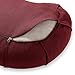 Node Fitness Organic Cotton 17″ Crescent Meditation Cushion – Burgundythumb 3