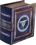 Grimoire Pro Tour, Arbiter | Wooden Spellbook Style Fabric Lined Portable Deck Box for MTG, Yugioh, and Other TCG | 350+ Card Capacity