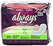 Always Maxi Soft & Clean with Odor-Lock Long/Super Without Wings, Lightly Scented Pads 20 Count (Pack of 2)