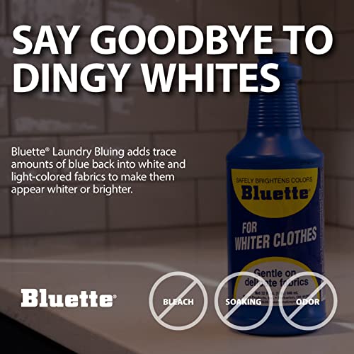 Bluette Laundry Bluing (2 Pack) Laundry Detergent Whitener/Safe