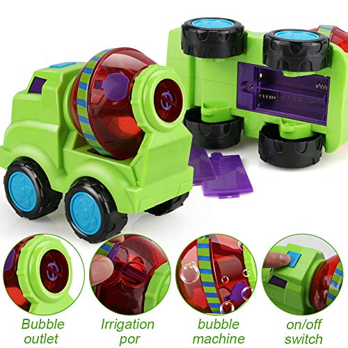 Bubble Machine, Tencoz Bubble Maker Blower with Bubble Solution Automatic Bubble Blowing Toys for Kids Parties Bath Wedding Indoor Outdoor Activities(Car)