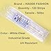 HAODE FASHION 120 Pack Long Cable Ties 14 Inch, Industrial Durable Zip Ties White Clear Color, Heavy Duty Cable Management Wire Straps (65 LBS, White, 120 pcs)