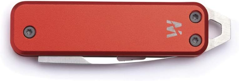 Whitby Pocket Knife, 1.75" Survival Stainless Steel Folding Knives UK Legal Sprint Candy Red Finish, Stylish High Performance