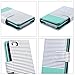 ULAK Flip Wallet Case for iPhone SE/5S/5, Fashion PU Leather Magnet Wallet Flip Case Cover with Built-in Credit Card/ID Card Slots for 5s 5G 5 SE (Minimal Stripe Mint)