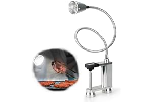 Jhua Grill Lights for Outdoor Grill BBQ Light 12 LED Super Bright Grill Light Battery Operated, 24“ 360° Flexible Neck, Clip On Outdoor Barbecue Lamp with Magnet, for Barbecue Grilling Table Workbench