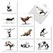 The Best Card Company - 10 Blank Yoga Note Cards (4x 5.12 Inch) - Boxed Notecards with Envelopes, Cute Animal Cards, Zen Assortment - Bovine Nirvana M6545OCB