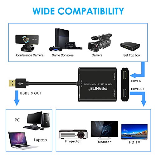 Capture Card HDMI to USB 3.0 Live Video Capture Full HD 1080P 60FPS