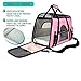 PetAmi Airline Approved Pet Carrier for Cat, Soft Sided Dog Carrier for Small Dogs, Cat Travel Supplies Accessories for Indoor Cats, Ventilated Pet Carrying Bag Medium Large Kitten Puppy, Large Pink