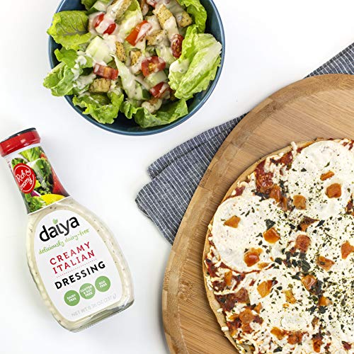 Daiya Creamy Italian Dressing, Dairy Free :: Rich & Creamy Salad Dressing :: Vegan, Gluten Free, Soy Free, Egg Free, Non GMO :: Classic Creamy Flavor for Pouring, Dipping or Marinade, 8.36-Oz.