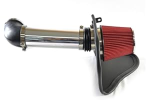 MILLION PARTS Cold Air Tube with Filters 5.7L 6.1L V8 Red Compatible with 2005 2006 2007 2008 2009 2010 300 2008-2010 Challenger 2006-2010 Charger 2005-2008 Magnum, Red