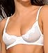 Timpa Women's Alice Lace Underwire Demi Bra, 16449, White, 38C