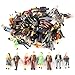 50 PCS People Figures, Kinear Model Trains Architectural 1:50 Scale Hand Painted Figures O Scale Seated and Standing Tiny People for Miniature Scenes Model Railway Trains Garden Railroad