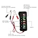 Manfiter Car Battery Tester & Alternator Tester for 12v, Test Battery Condition & Alternator Charging (LED Indication)