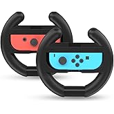 NALENSY Switch Steering Wheel for Nintendo Switch Mario Kart Wheel Controller,Steering Wheel for Nintendo Switch OLED JoyCon with 2 Pack Switch1 Racing Wheel,Switch1 Wheel Mario Kart 8 Deluxe