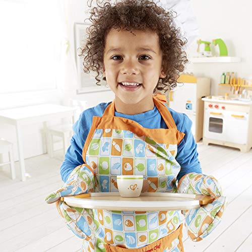 Hape Tea Set for Two Wooden Tea Party Playset , Wooden Pretend Tea Playset for Kids, Kitchen Accessories Kit Includes 2… – Bild 6